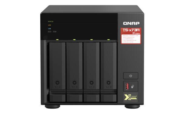 QNAP TS-473A - NAS - Tower - Ryzen Embedded - V1500B - 8 GB - DDR4