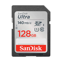 SanDisk Ultra - 128 GB - SDXC - Klasse 10 - UHS-I - 140 MB/s - Class 1 (U1)