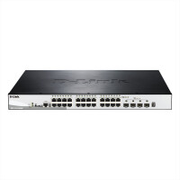 D-Link 28-Port Smart Managed PoE+ Gigabit Stack Switch 4x...