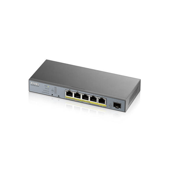 ZyXEL GS1350-6HP-EU0101F - Managed - L2 - Gigabit Ethernet (10/100/1000) - Power over Ethernet (PoE) - Wandmontage