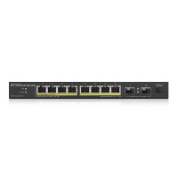 ZyXEL GS1100-10HP v2 - Unmanaged - Gigabit Ethernet (10/100/1000) - Power over Ethernet (PoE) - Wandmontage