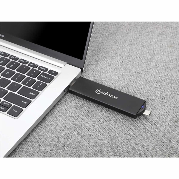 Manhattan M.2 NVMe SATA SSD USB-C 3.2 Festplattengehäuse