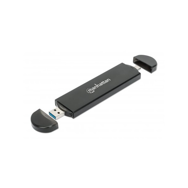 Manhattan M.2 NVMe SATA SSD USB-C 3.2 Festplattengehäuse