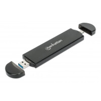 Manhattan M.2 NVMe SATA SSD USB-C 3.2 Festplattengehäuse