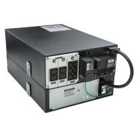 APC Smart-UPS On-Line SRT6KRMXLI – 6kW/VA - 6x C13 - 4x C19 - festverdrahteter 1-Phasen-Ausgang - Rack-montierbar - eingebettetes NMC - Doppelwandler (Online) - 6 kVA - 6000 W - Sine - 100 V - 275 V