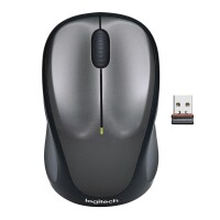 Logitech 910-002201 - Beidhändig - Optisch - RF Wireless - 1000 DPI - Grau