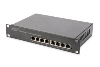 DIGITUS 8-Port Gigabit Netzwerkswitch, 10 Zoll, Unmanaged