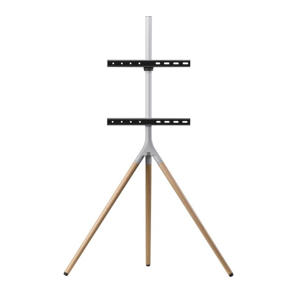 One for All Tripod WM 7472 - 165,1 cm (65") - 200 x 100 mm - 400 x 400 mm - 0 - 360° - 360° - Eiche - Silber - Grau