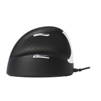 R-Go Ergonomische Maus R-Go HE Break mit Pausensoftware - medium (Handlänge 165-185mm) - Linkshänder - verkabelt - schwarz - Linkshändig - USB Typ-A - 3500 DPI - Schwarz