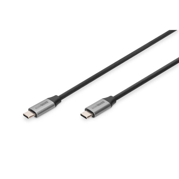 DIGITUS - DB-300220-010-S - USB C Kabel ST-ST PD60W 1m