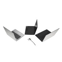 Kensington Universelles 3-in-1 Kombinationsschloss - 1,8 m - Kensington - Zahlenschloss - Karbonstahl - Schwarz