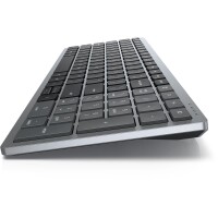 Dell KB740 - Volle Größe (100%) - Kabellos - RF Wireless + Bluetooth - Scherenschalter - QWERTZ - Grau - Schwarz