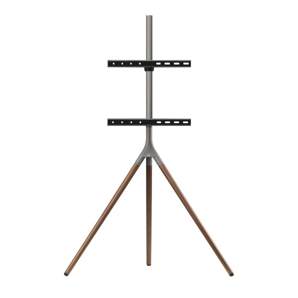 One for All Tripod WM 7471 - 165,1 cm (65") - 200 x 100 mm - 400 x 400 mm - 0 - 360° - 360° - Walnuss - Grau