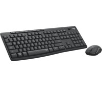 Logitech MK295 Silent - Volle Größe (100%) - Kabelgebunden - RF Wireless - QWERTY - Graphit - Maus enthalten