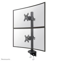 Neomounts FPMA-D960DVBLACKPLUS Monitorarm 17-49" - vertikale Montage - Klemme - 43,2 cm (17") - 124,5 cm (49") - 100 x 100 mm - Höhenverstellung - Schwarz