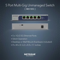 Netgear MS105-100EUS - Unmanaged - 2.5G Ethernet...