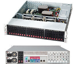 Supermicro CSE-216BE2C-R920LPB - AMD - DDR4-SDRAM - Serial Attached SCSI (SAS) - SATA - Rack (2U) - Schwarz - Silber - 920 W