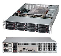 Supermicro CSE-826BAC12-R1K23LPB - Rack - Server - Schwarz - ATX - EATX - 2U - Ventilatorausfall - HDD - Netzwerk - Leistung
