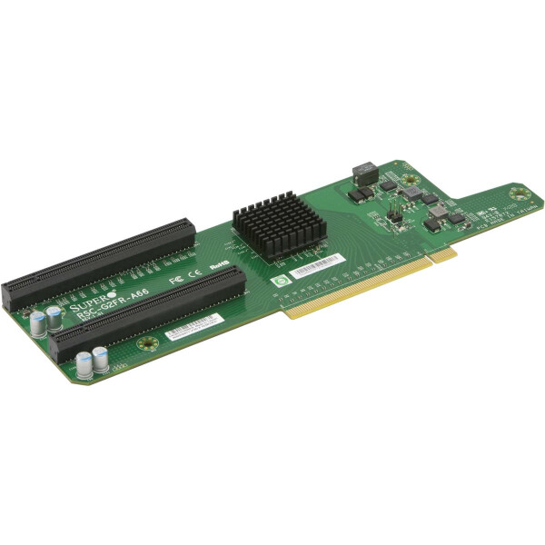 Supermicro RSC-G2FR-A66 - PCIe - PCIe 3.0 - Schwarz - Grün - Server - CE - FCC