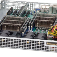 Supermicro SuperChassis 514-R407C - Rack - Server - Grau - EATX - 1U - 400 W