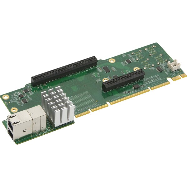 Supermicro AOC-2UR8N4-I2XT - Eingebaut - Kabelgebunden - PCI Express - Ethernet - 10000 Mbit/s - Grün