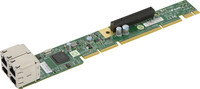 Supermicro AOC-UR-I4G - Eingebaut - Kabelgebunden - PCI Express - Ethernet - 1000 Mbit/s - Grün