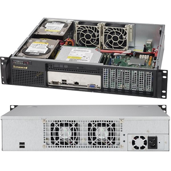 Supermicro SuperChassis 523L-505B - 2U - Server - Schwarz - ATX - Aktivität - Festplatte - Leistung - Stromausfall - System - 500 W