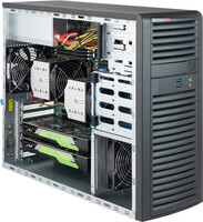 Supermicro CSE-732D3-1K26B - Midi Tower - PC - Schwarz - ATX - EATX - micro ATX - HDD - LAN - System - 1200 W