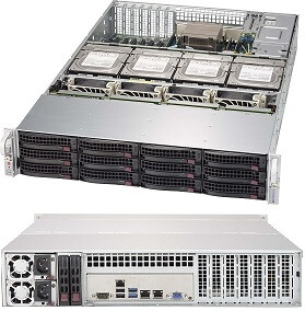 Supermicro SuperChassis 829HE1C4-R1K02LPB - Rack - Server - Schwarz - ATX - EATX - 2U - HDD - Netzwerk - Leistung - Stromausfall - System