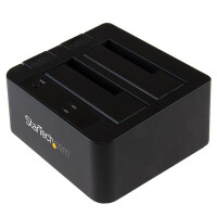 StarTech.com "USB 3.1 (10 Gbit/s) Duplizierer Dockingstation für 2,5"" & 3,5"" SATA SSD/HDD Laufwerke - Clone / Kopierstation bis zu 28GB/min " - Festplattenduplikator