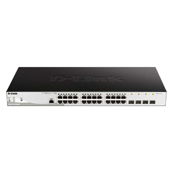 D-Link Switch 24 port PoE 10/100/1000BASE-T 4p - Switch - 1 Gbps