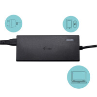 i-tec Universal Charger USB-C PD 3.0 + 1x USB-A - 77 W -...