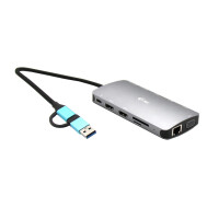 i-tec USB 3.0 3x LCD Nano Dock USB 3.0 USB-C/TB3 LAN PD 100W