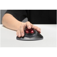 Kensington Orbit® Wireless Trackball mit Scroll-Ring - schwarz - Trackball - Bluetooth/RF - Schwarz - RF wireless 2.4 GHz/Bluetooth 3.0 LE - Optisch - 1600 DPI