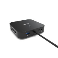 i-tec USB-C HDMI DP Docking Station with Power Delivery 100 W - Kabelgebunden - USB 3.2 Gen 1 (3.1 Gen 1) Type-C - 100 W - 3,5 mm - 10,100,1000 Mbit/s - Schwarz
