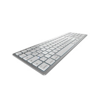 Cherry KW 9100 SLIM FOR MAC - Verkabelt & Kabellos - USB + Bluetooth - QWERTZ - Silber