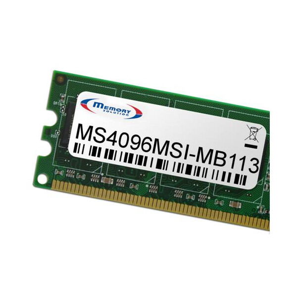 Memorysolution 4GB MSI X79A-GD45, X79A-GD65, Big Bang-XPower II Series