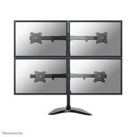 Neomounts NM-D335D4BLACK Monitor-Ständer 10-27" - Klemme/Freistehend/Grommet - 25,4 cm (10") - 68,6 cm (27") - 100 x 100 mm - Höhenverstellung - Schwarz