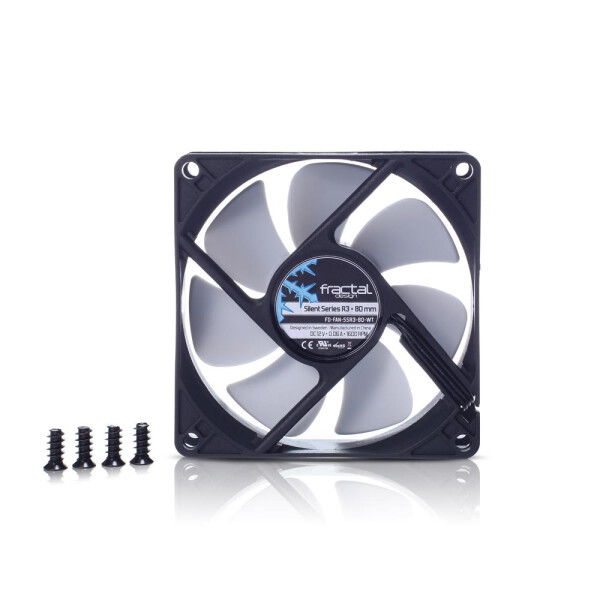 Fractal Design Silent Series R3 80 mm - Computergehäuse - Ventilator - 8 cm - 1600 RPM - 18,1 dB - 20,2 cfm