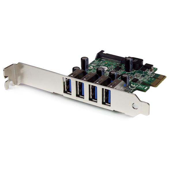 StarTech.com 4 Port PCI Express USB 3.0 SuperSpeed Schnittstellenkarte mit UASP - SATA intern - PCIe - USB 3.2 Gen 1 (3.1 Gen 1) - PCIe 2.0 - CE - FCC - NEC uPD720201 - 5 Gbit/s