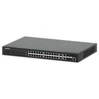 Intellinet 24-Port Gigabit Ethernet PoE+ Web-Managed...