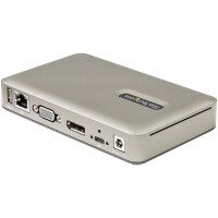 StarTech.com USB-C Dock - USB-C auf DisplayPort 4K 30Hz oder VGA - 65W USB Power Delivery