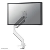 Neomounts DS70-450WH1 Monitorarm 17-42" - Gasfeder - Topfix - 180°-Stopp - Klemme/Durchführung - 15 kg - 43,2 cm (17") - 106,7 cm (42") - 100 x 100 mm - Weiß
