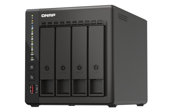 QNAP TS-453E - NAS - Tower - Intel® Celeron® - J6412 - 8 GB - 0 TB