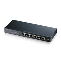 ZyXEL GS1900-8 - Managed - L2 - Gigabit Ethernet (10/100/1000) - Vollduplex - Rack-Einbau