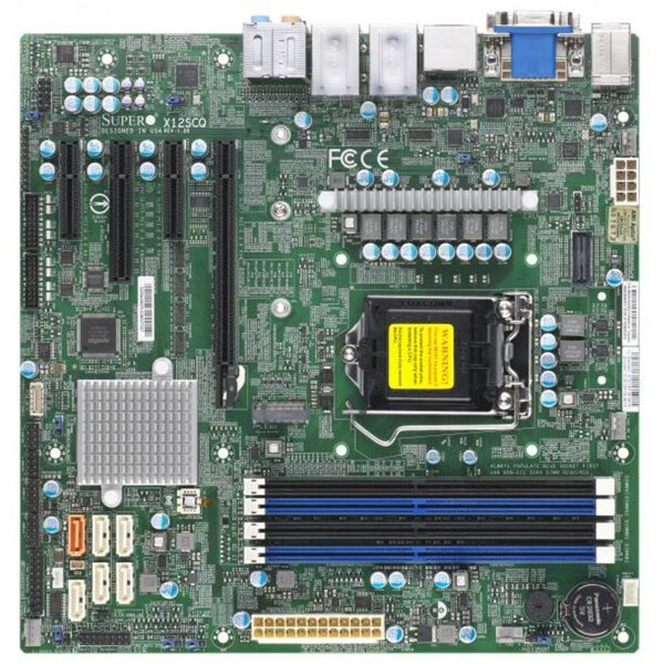 Supermicro X12SCQ - Motherboard - micro ATX