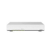 QNAP QHora-301W - Wi-Fi 6 (802.11ax) - Dual-Band (2,4 GHz/5 GHz) - Eingebauter Ethernet-Anschluss - Weiß - Tabletop-Router