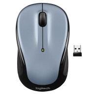 Logitech M325s - Beidhändig - Optisch - RF Wireless - 1000 DPI - Schwarz - Grau