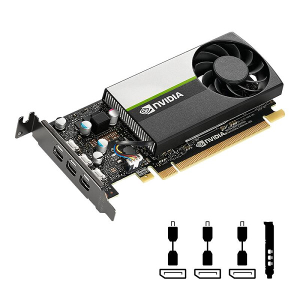 PNY SVGA VCNT400-4GB-SB nVidia QUADRO T400 Low Profile 4GBDDR6 128bit PCIe3.0x16 3x