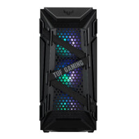 ASUS TUF Gaming GT301 - Midi Tower - PC - Schwarz - ATX - micro ATX - Mini-ATX - Acrylnitril-Butadien-Styrol (ABS) - Stahl - Gehärtetes Glas - 16 cm